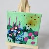 Mini Canvas With Easel Green 08