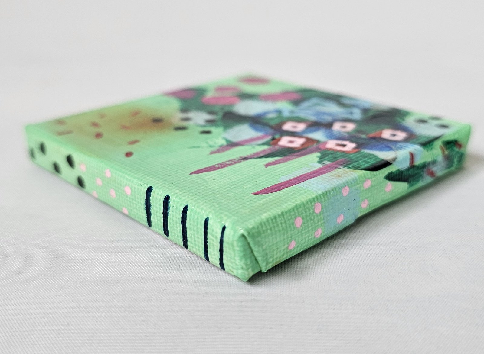 Mini Canvas With Easel Green 08