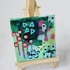 Mini Canvas With Easel Green 09