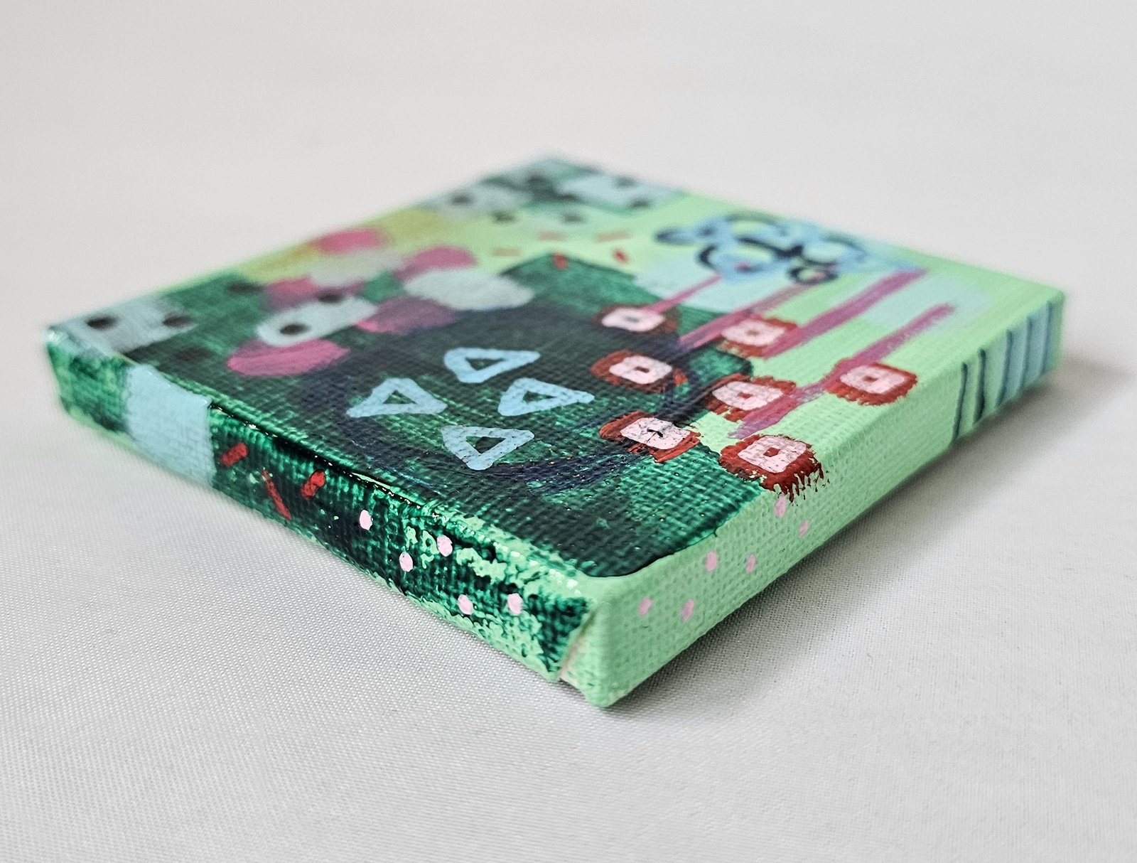 Mini Canvas With Easel Green 09