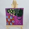 Mini Canvas With Easel Purple 17