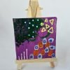 Mini Canvas With Easel Purple 04