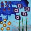 Mini Canvas With Easel Blue 10