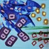 Mini Canvas With Easel Blue 12