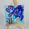 Mini Canvas With Easel Blue 12