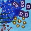 Mini Canvas With Easel Blue 03