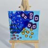 Mini Canvas With Easel Blue 03