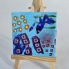Mini Canvas With Easel Blue 09